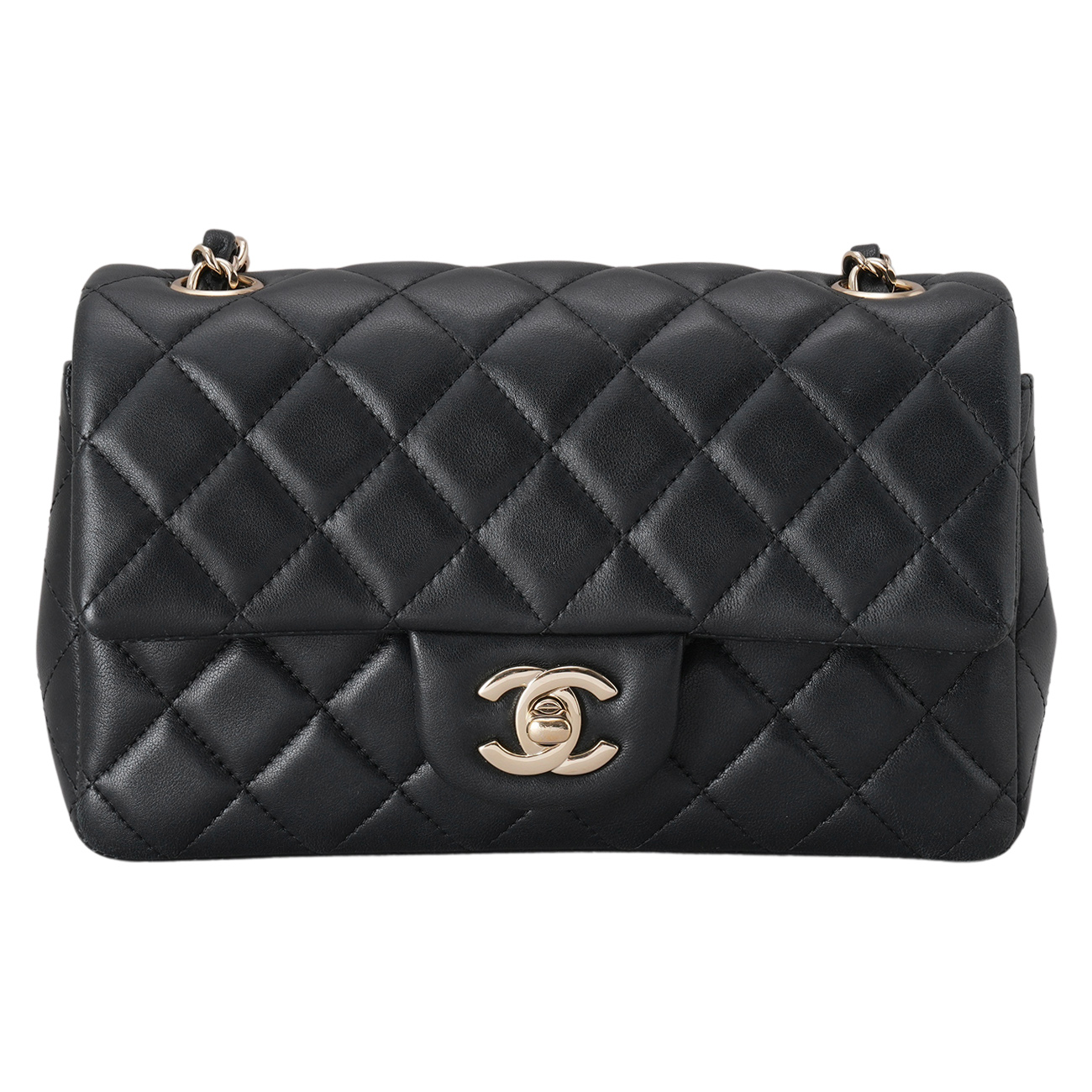 CHANEL(USED)샤넬 램스킨 뉴미니 크로스백