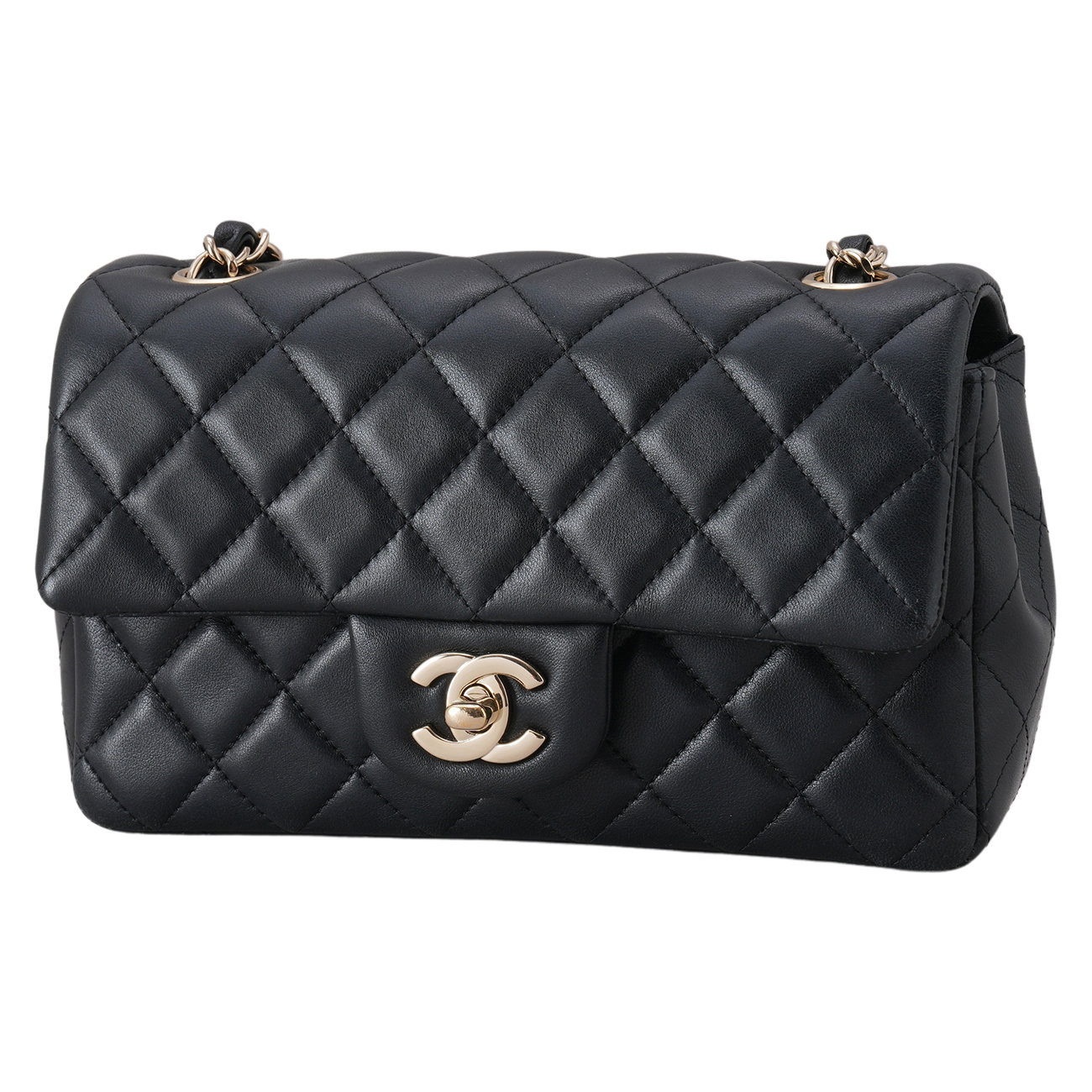 CHANEL(USED)샤넬 램스킨 뉴미니 크로스백