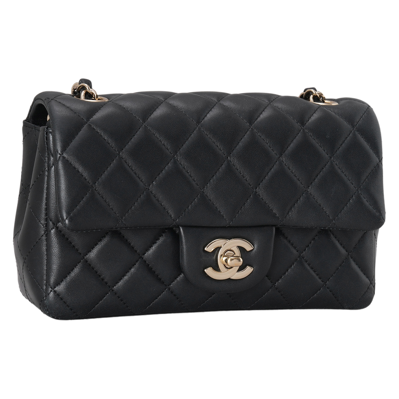 CHANEL(USED)샤넬 램스킨 뉴미니 크로스백