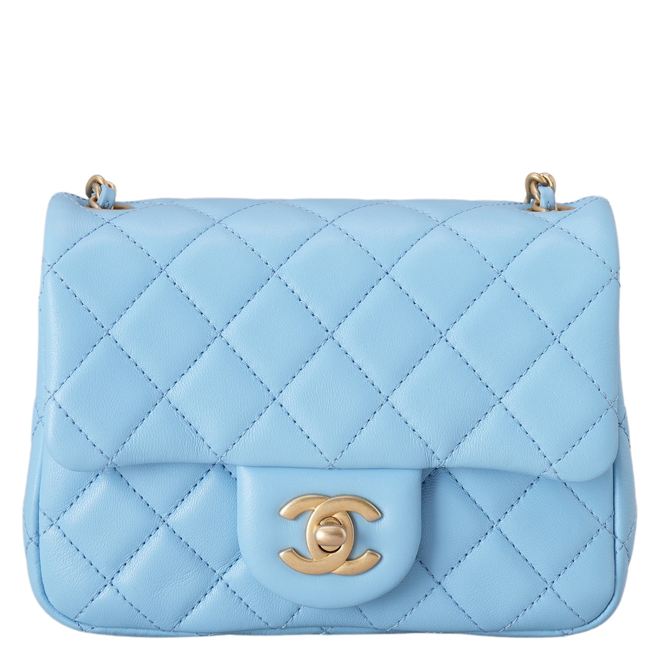 CHANEL(USED)샤넬 AS1786 램스킨 클래식 쁘띠삭 골든볼