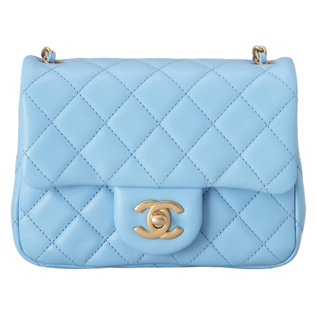 CHANEL(USED)샤넬 AS1786 램스킨 클래식 쁘띠삭 골든볼