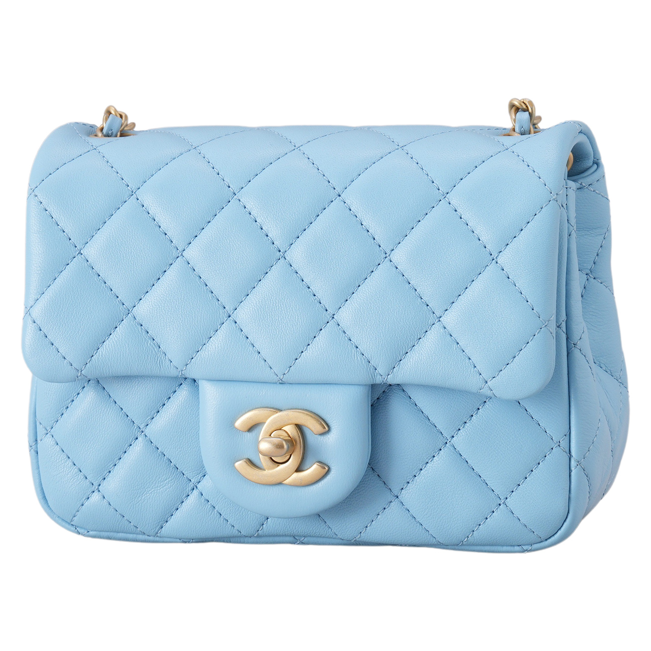 CHANEL(USED)샤넬 AS1786 램스킨 클래식 쁘띠삭 골든볼