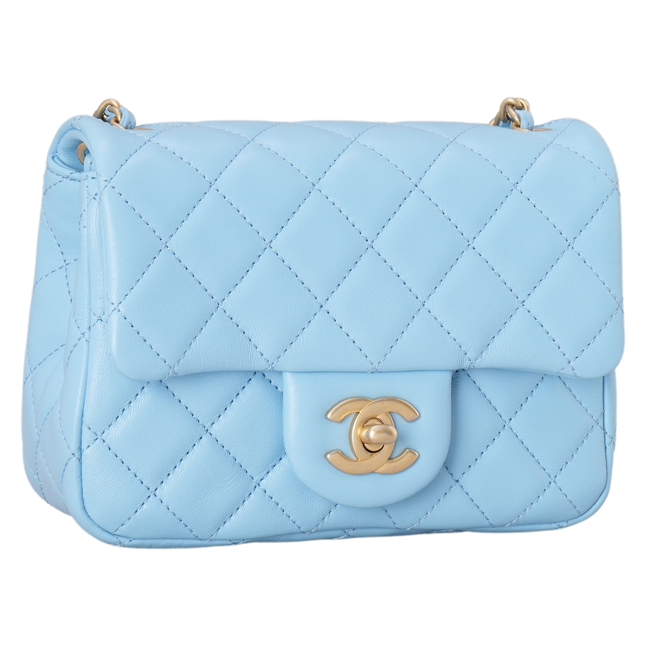 CHANEL(USED)샤넬 AS1786 램스킨 클래식 쁘띠삭 골든볼