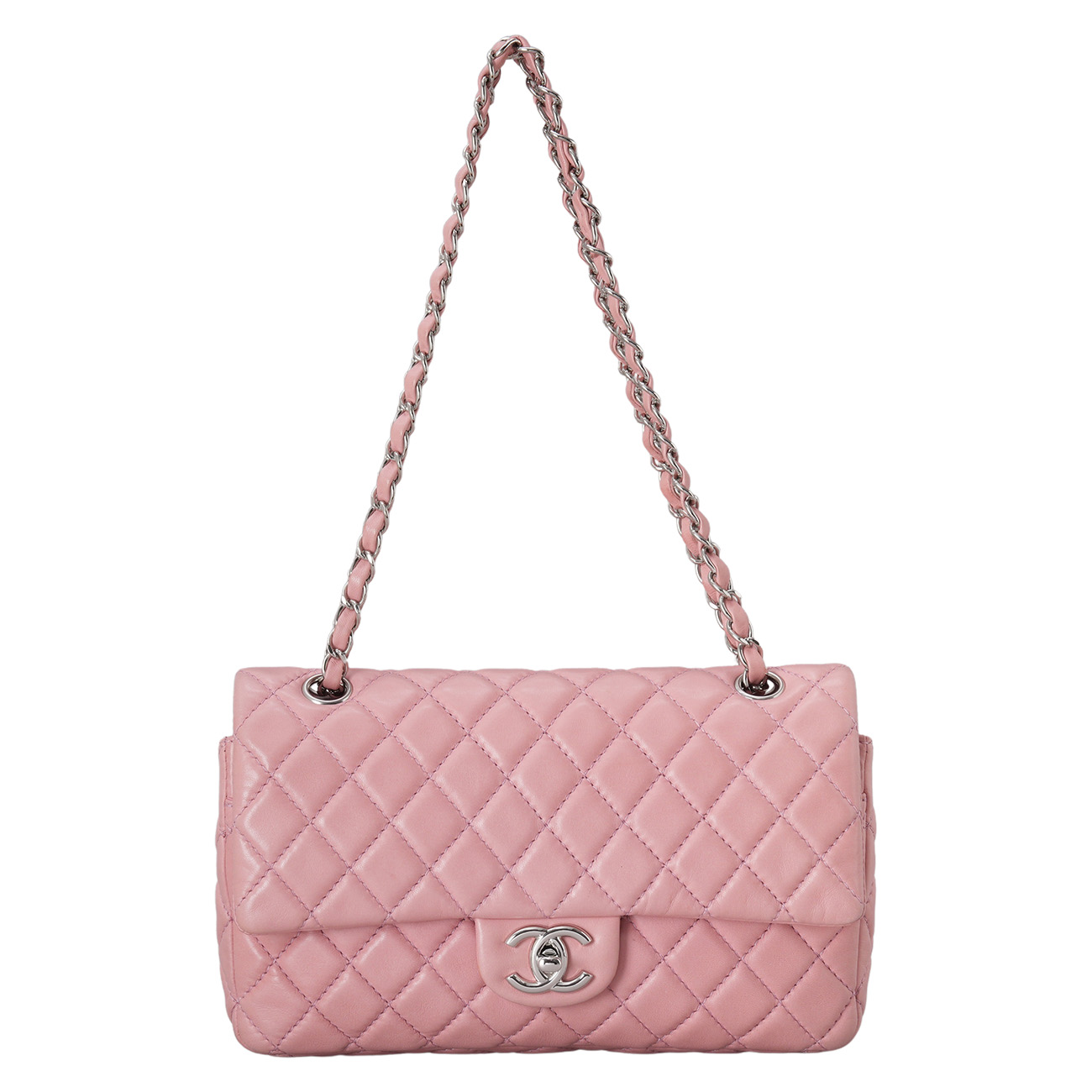 CHANEL(USED)샤넬 램스킨 클래식 미듐