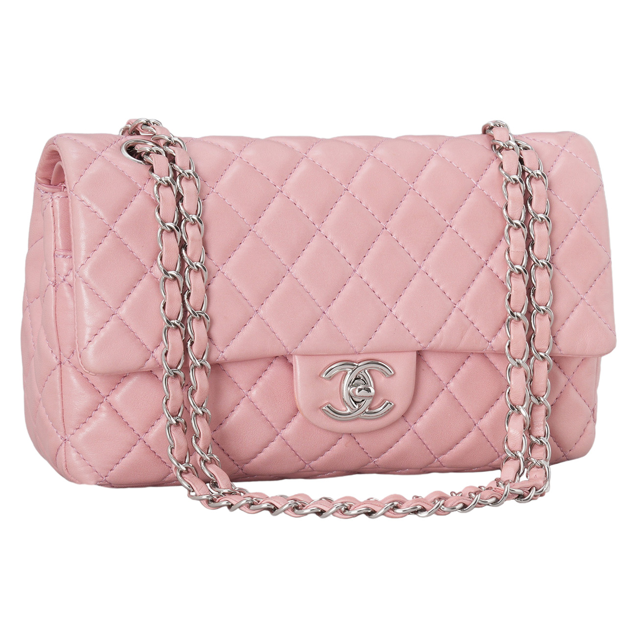 CHANEL(USED)샤넬 램스킨 클래식 미듐