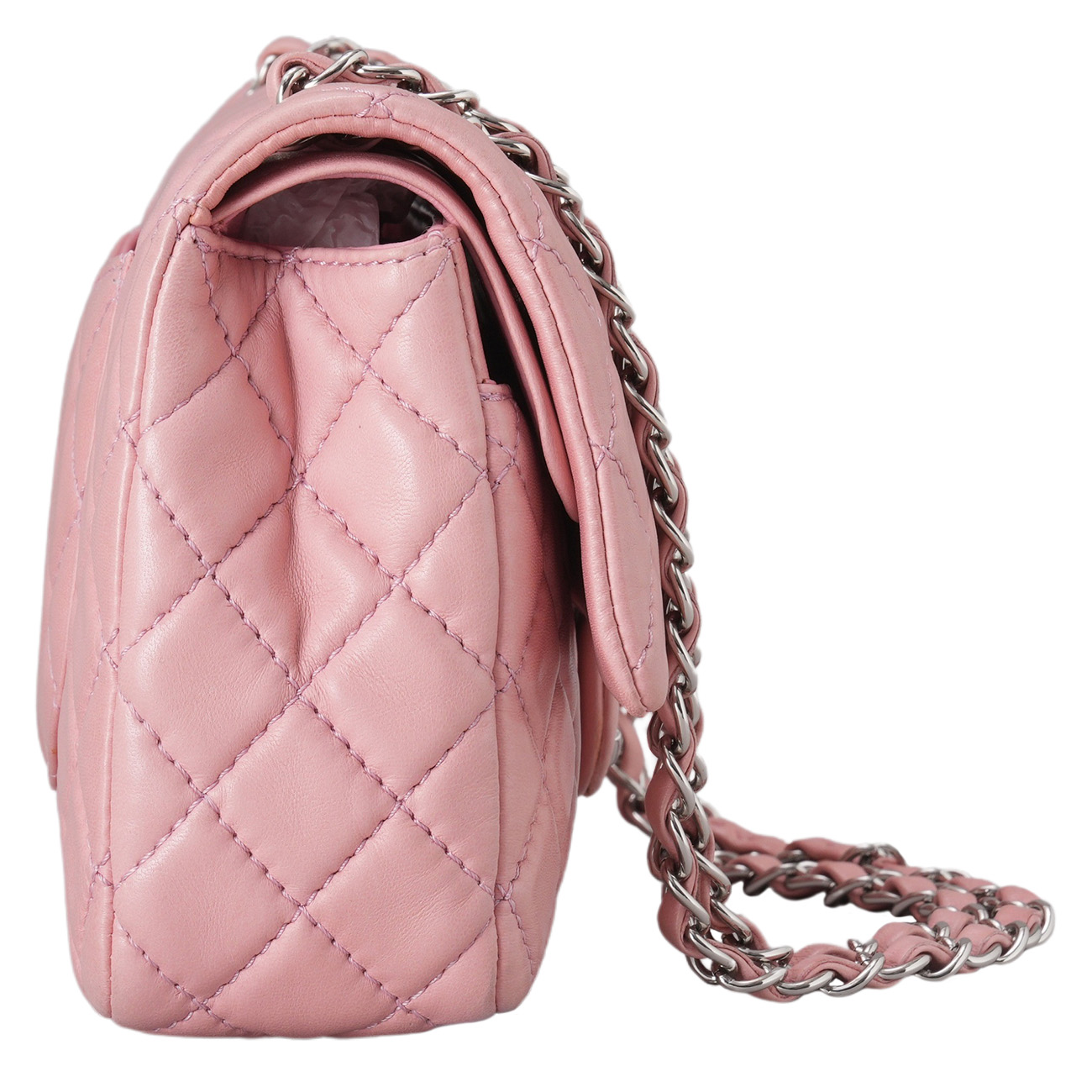 CHANEL(USED)샤넬 램스킨 클래식 미듐