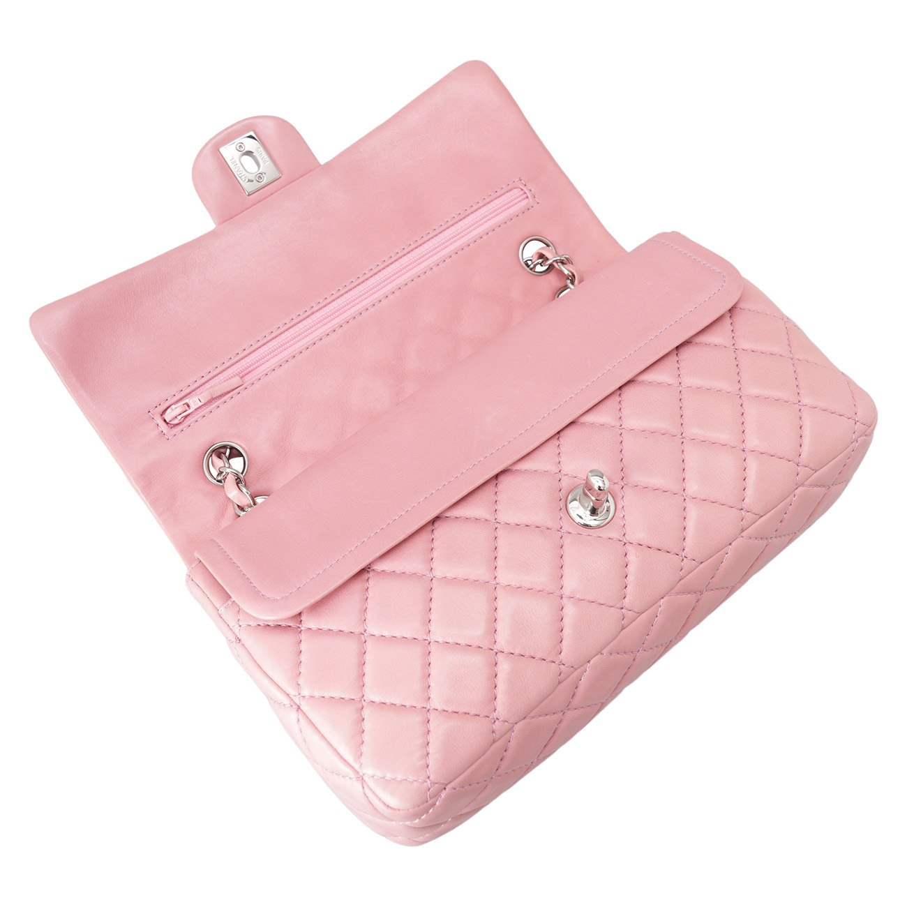 CHANEL(USED)샤넬 램스킨 클래식 미듐