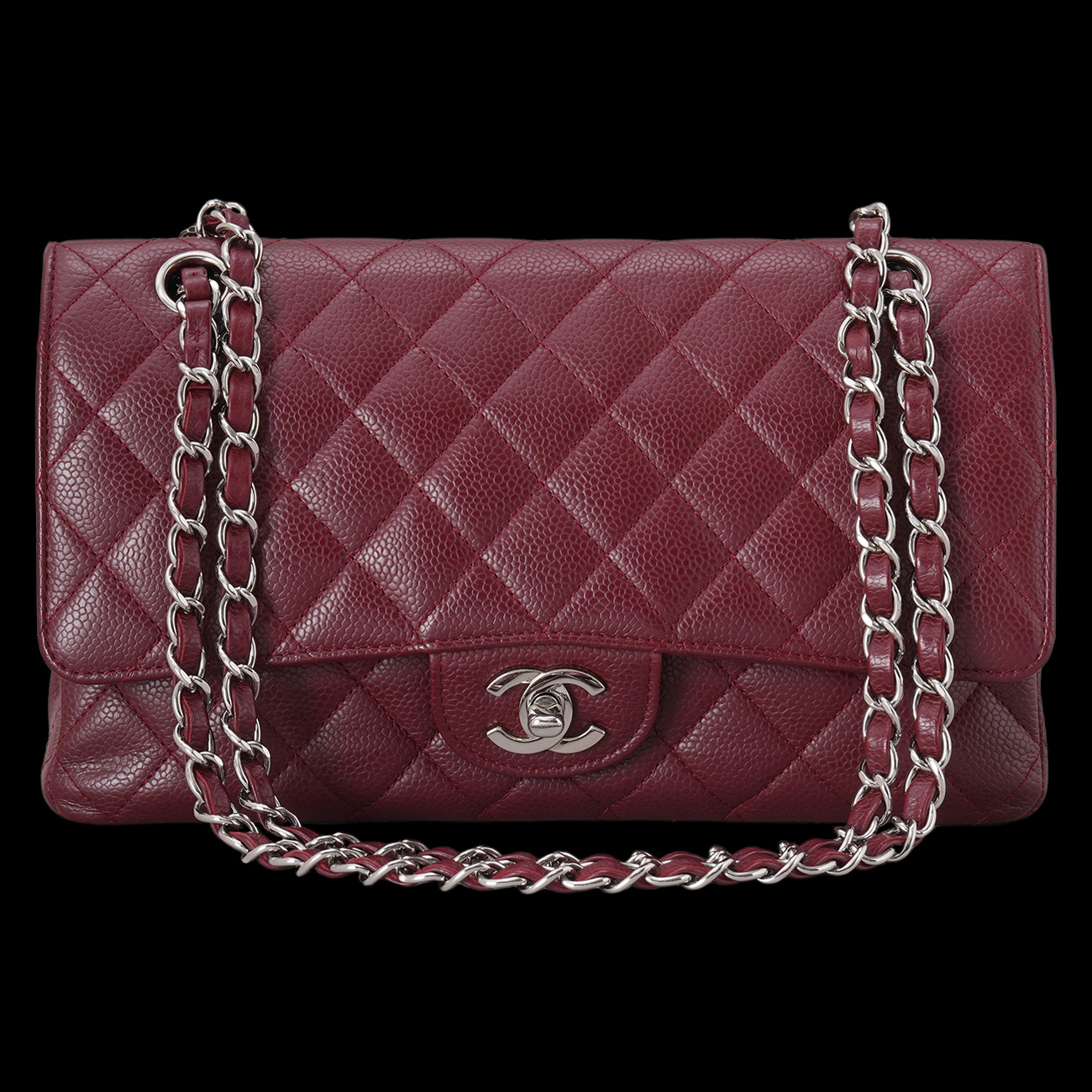 CHANEL(USED)샤넬 캐비어 클래식 미듐