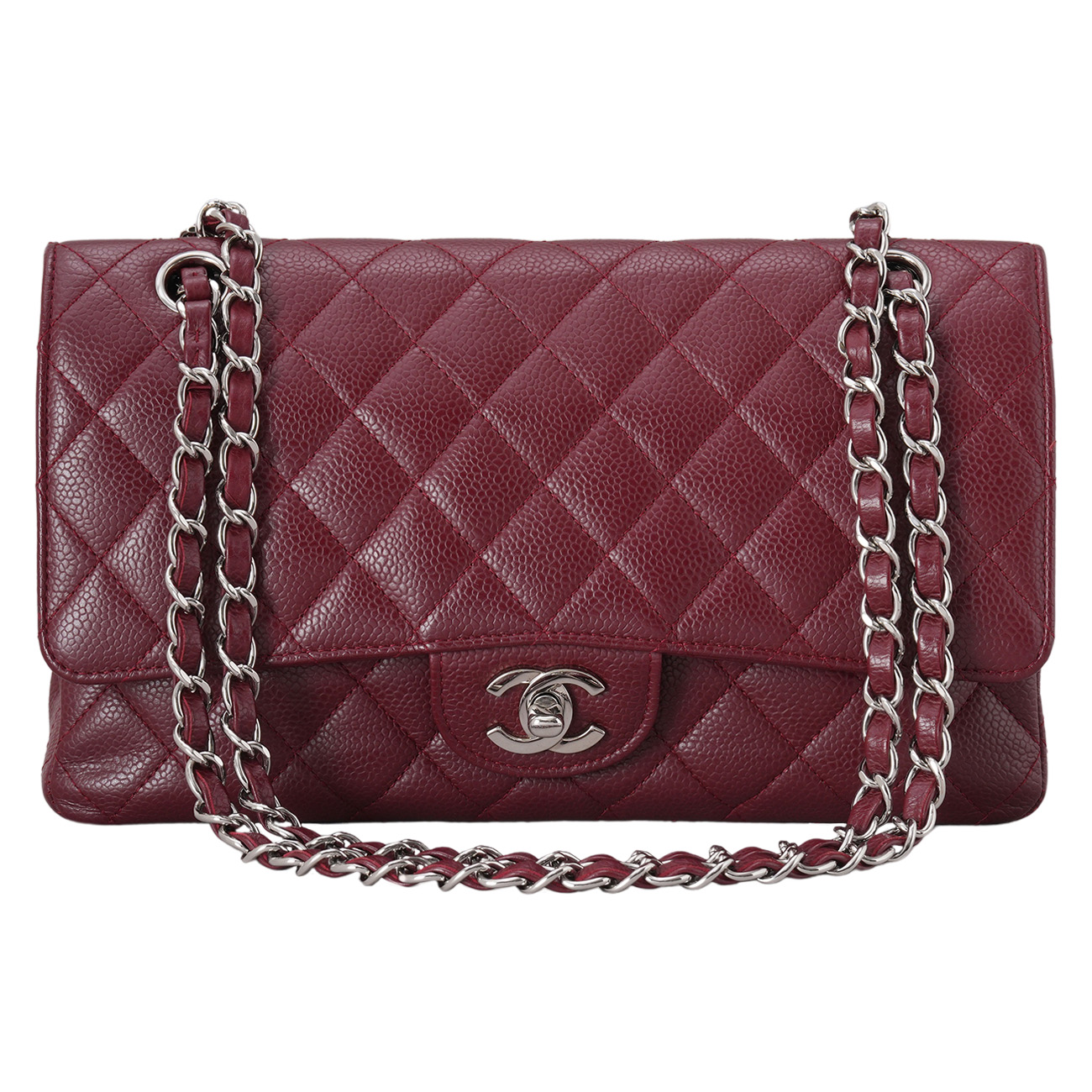 CHANEL(USED)샤넬 캐비어 클래식 미듐