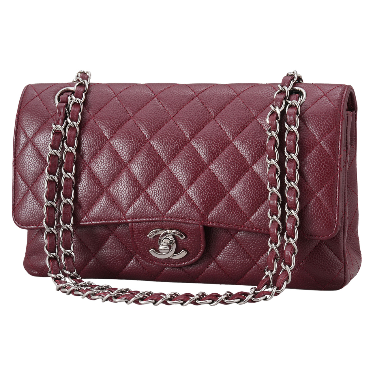 CHANEL(USED)샤넬 캐비어 클래식 미듐