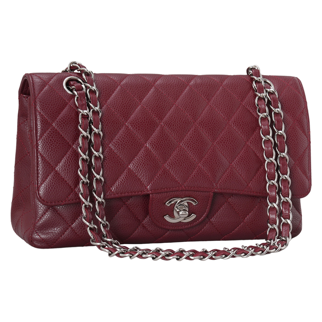 CHANEL(USED)샤넬 캐비어 클래식 미듐