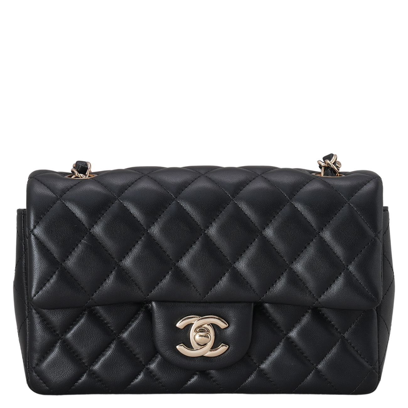 CHANEL(USED)샤넬 램스킨 클래식 뉴미니 크로스백