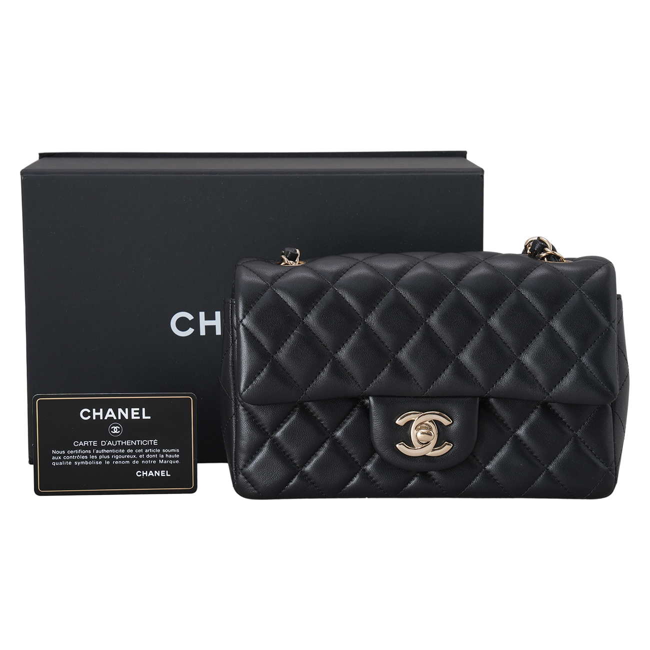 CHANEL(USED)샤넬 램스킨 클래식 뉴미니 크로스백