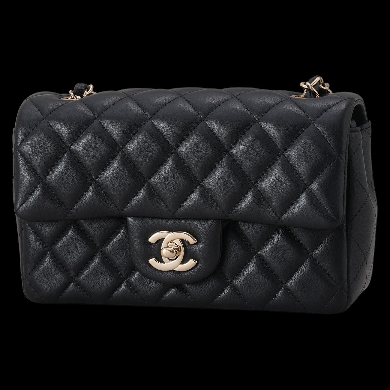 CHANEL(USED)샤넬 램스킨 클래식 뉴미니 크로스백
