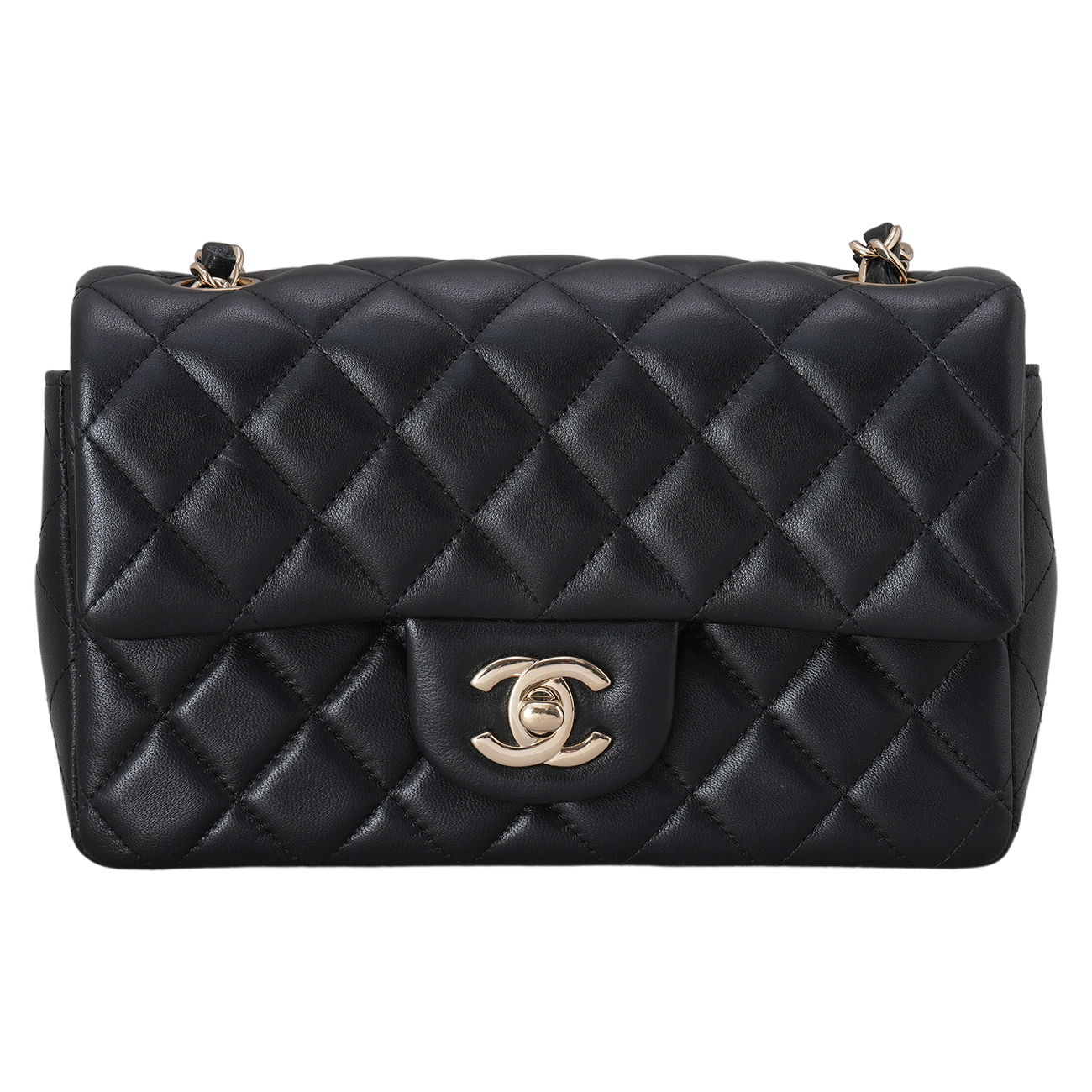 CHANEL(USED)샤넬 램스킨 클래식 뉴미니 크로스백