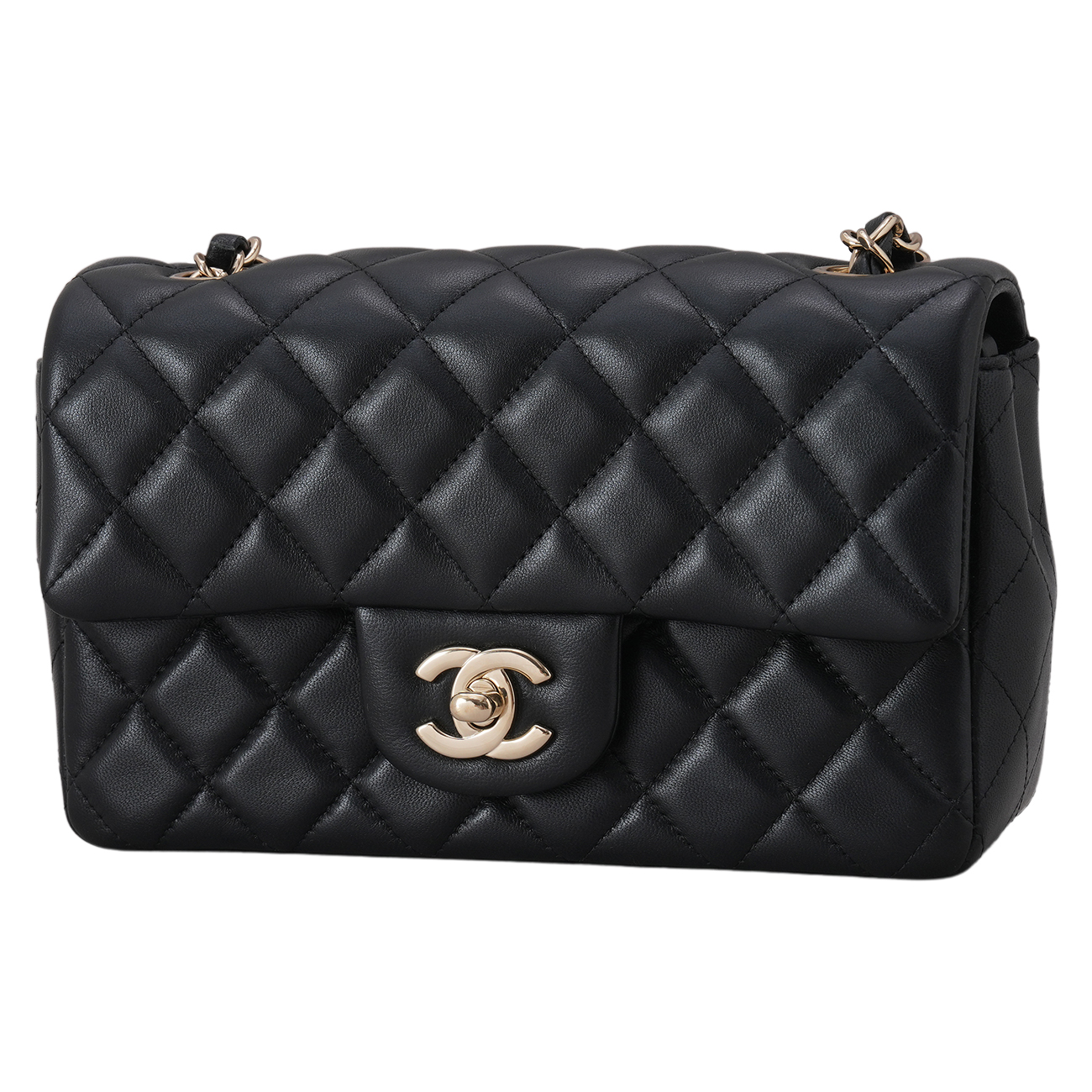 CHANEL(USED)샤넬 램스킨 클래식 뉴미니 크로스백