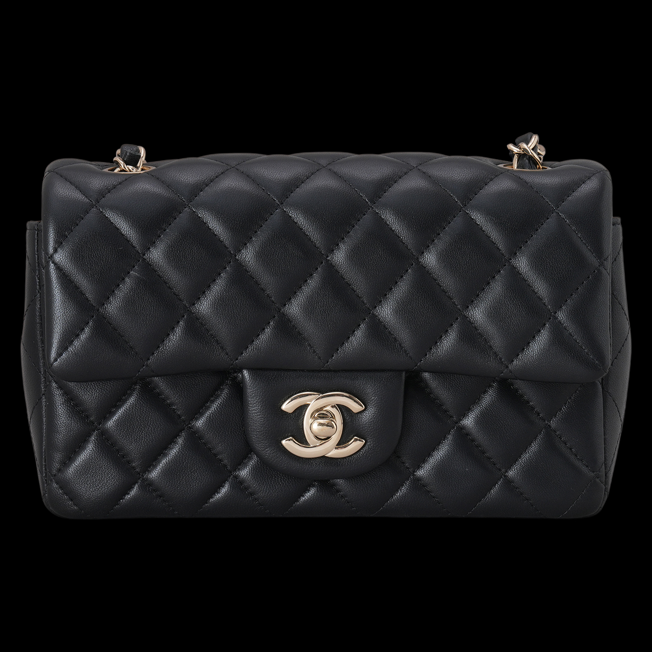 CHANEL(USED)샤넬 램스킨 클래식 뉴미니 크로스백