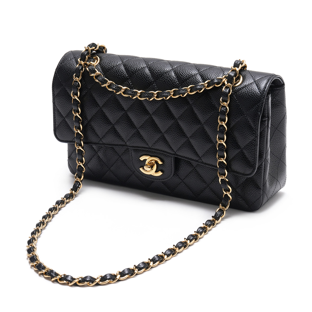 CHANEL(USED)샤넬 캐비어 클래식 미듐 플랩백