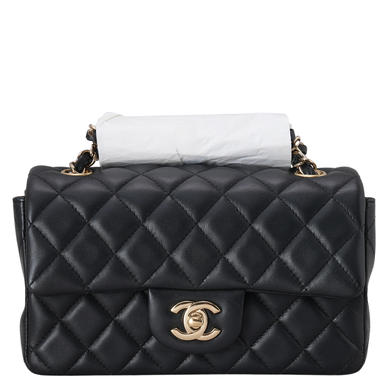 CHANEL(USED)샤넬 램스킨 클래식 뉴미니 크로스백