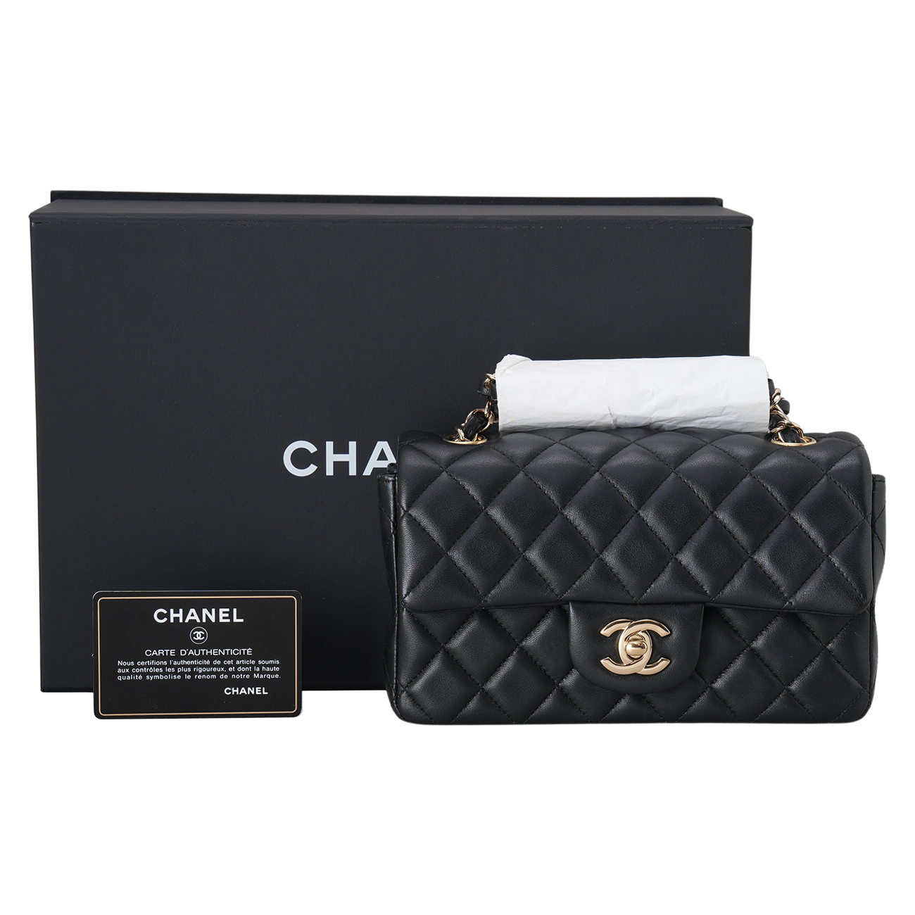 CHANEL(USED)샤넬 램스킨 클래식 뉴미니 크로스백