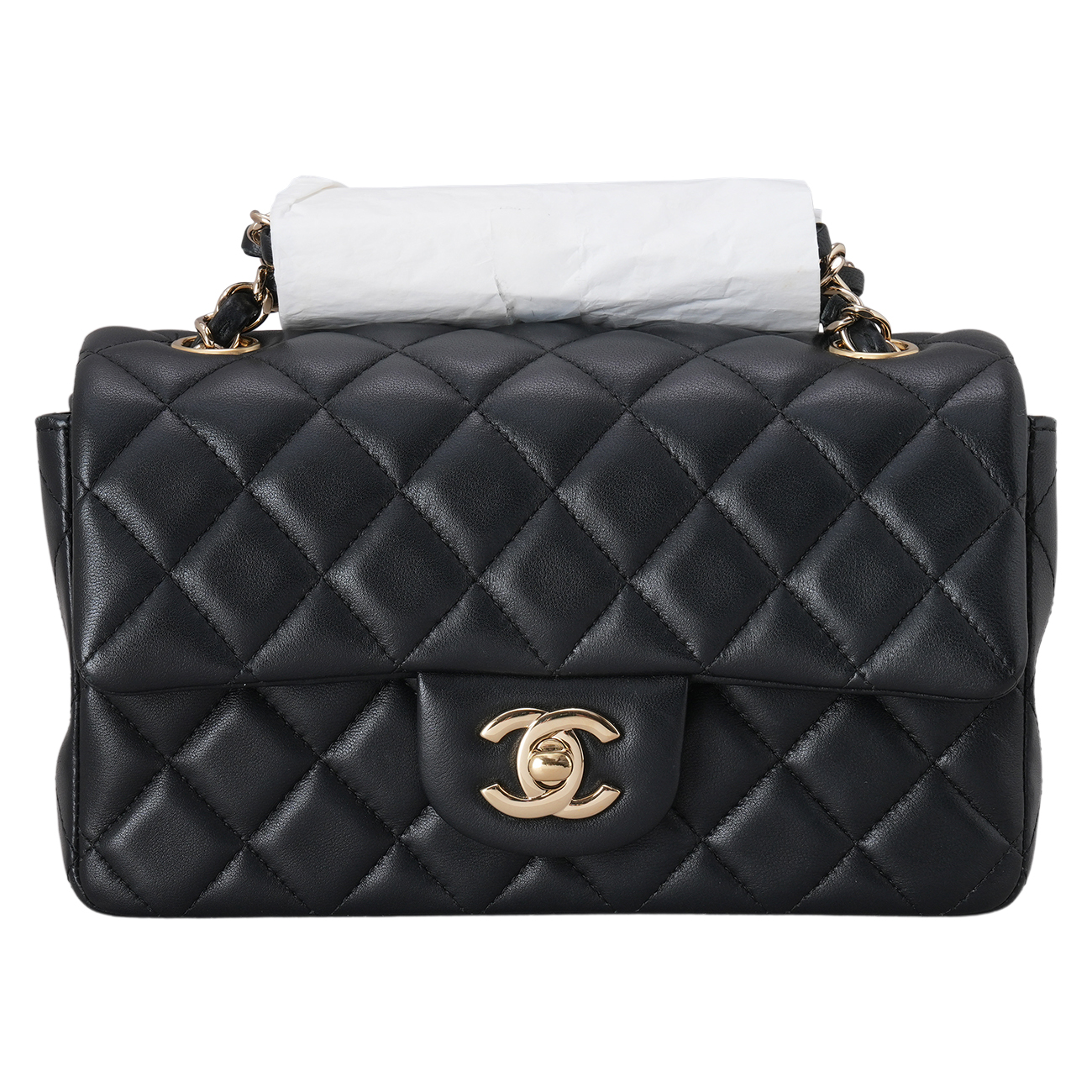 CHANEL(USED)샤넬 램스킨 클래식 뉴미니 크로스백