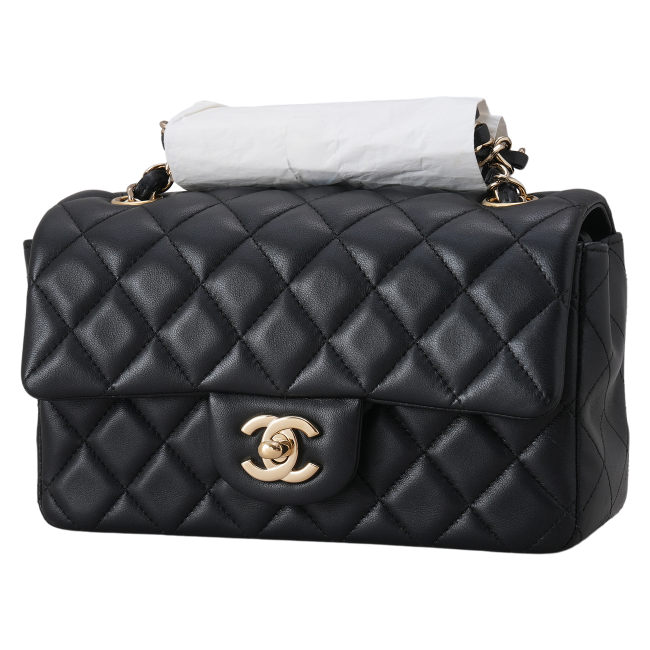 CHANEL(USED)샤넬 램스킨 클래식 뉴미니 크로스백