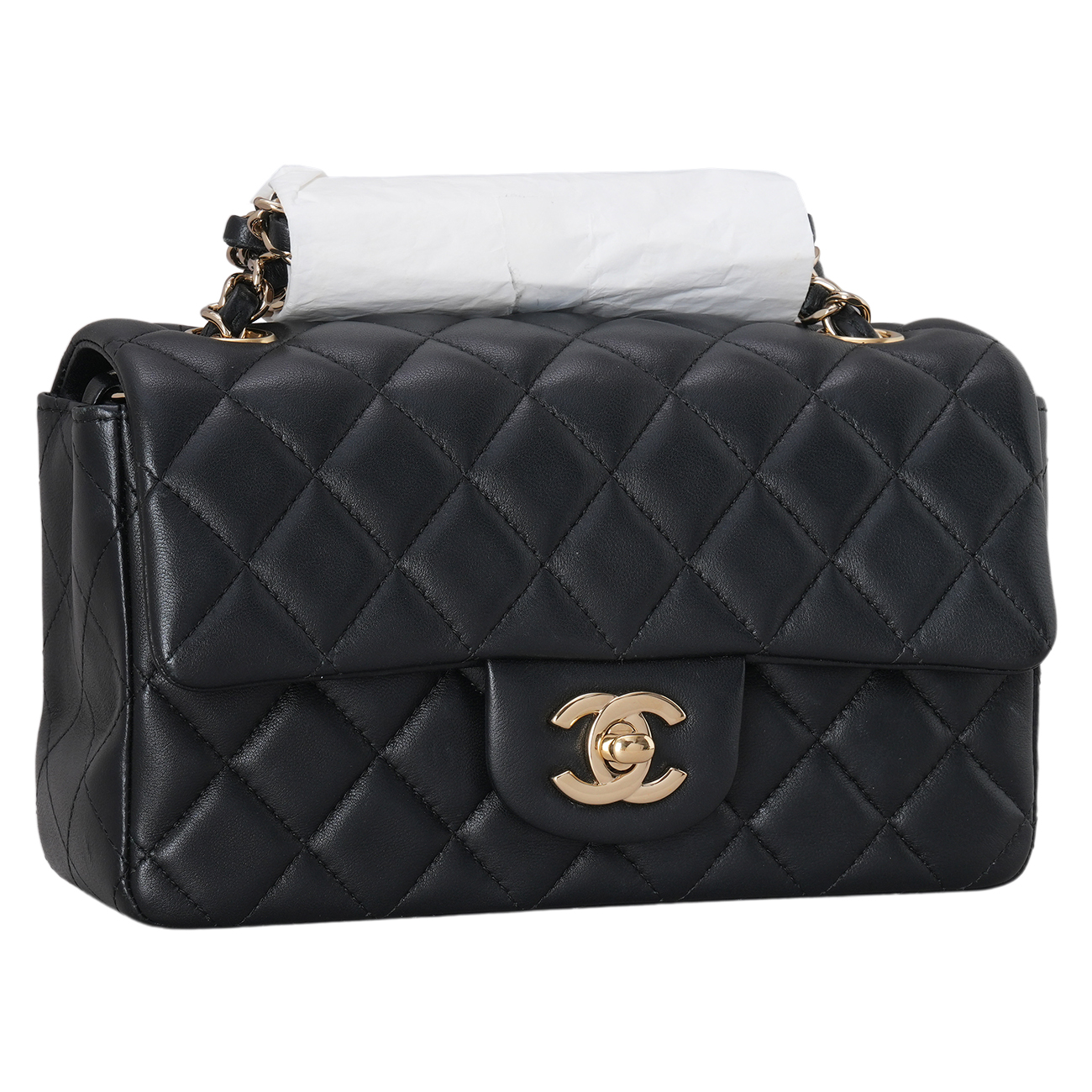 CHANEL(USED)샤넬 램스킨 클래식 뉴미니 크로스백