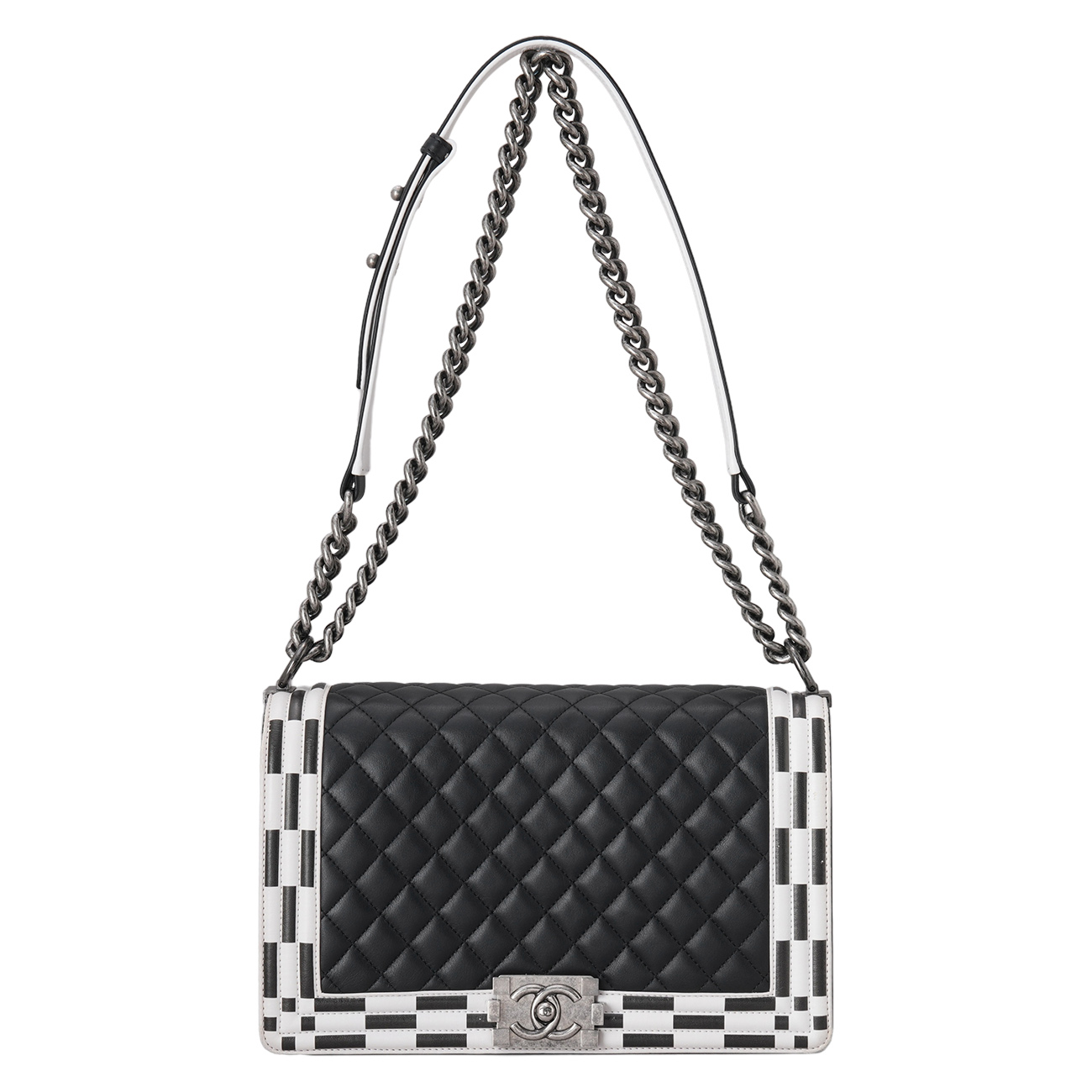 CHANEL(USED)샤넬 시즌 보이샤넬 뉴미듐 플랩백