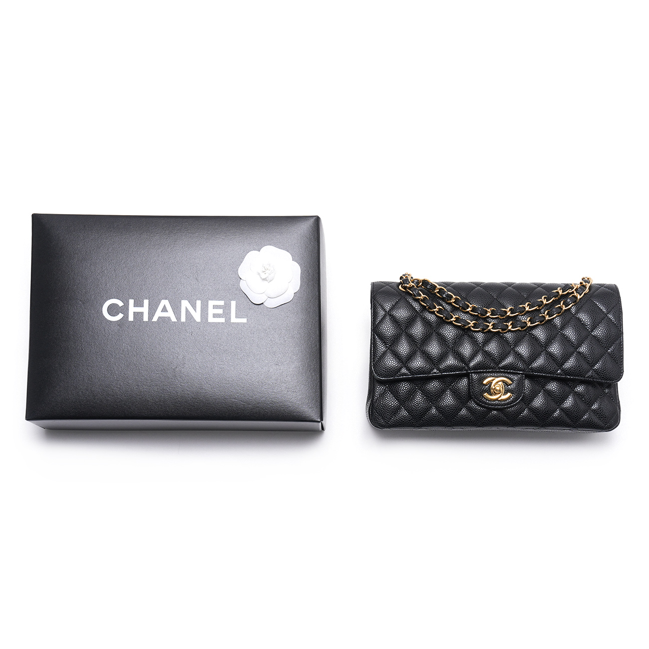 CHANEL(USED)샤넬 캐비어 클래식 미듐 플랩백