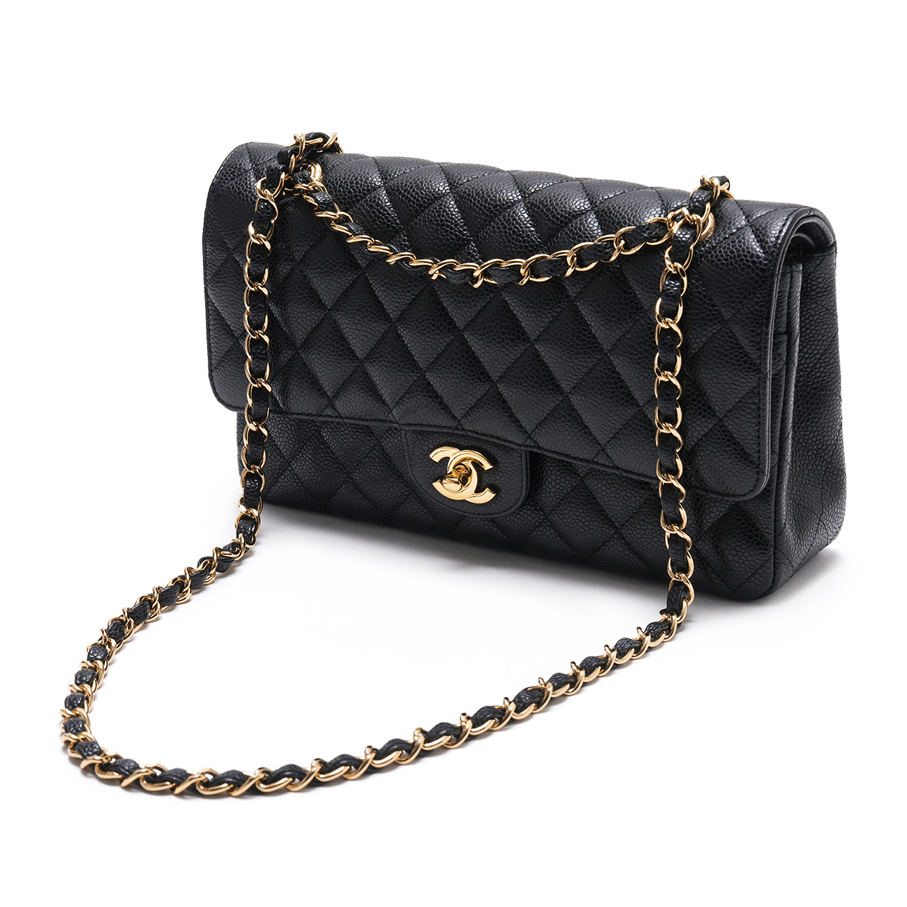 CHANEL(USED)샤넬 캐비어 클래식 미듐 플랩백