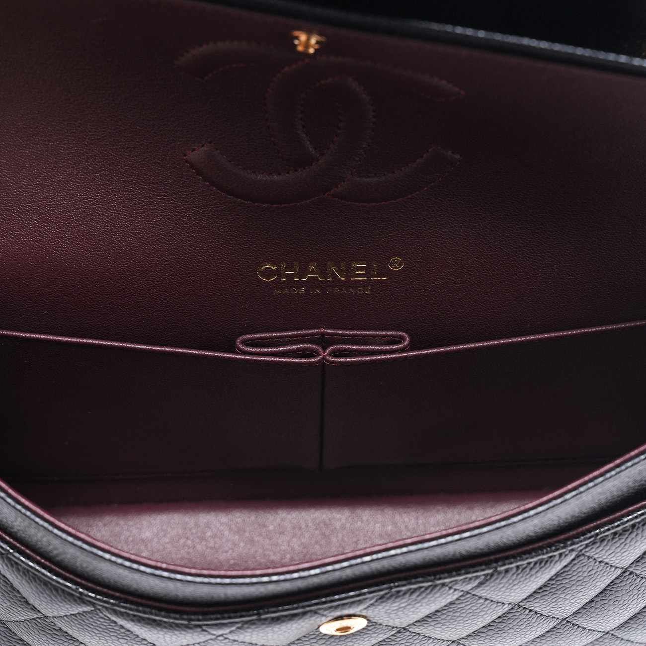 CHANEL(USED)샤넬 A01112 캐비어 클래식 미듐 플랩백