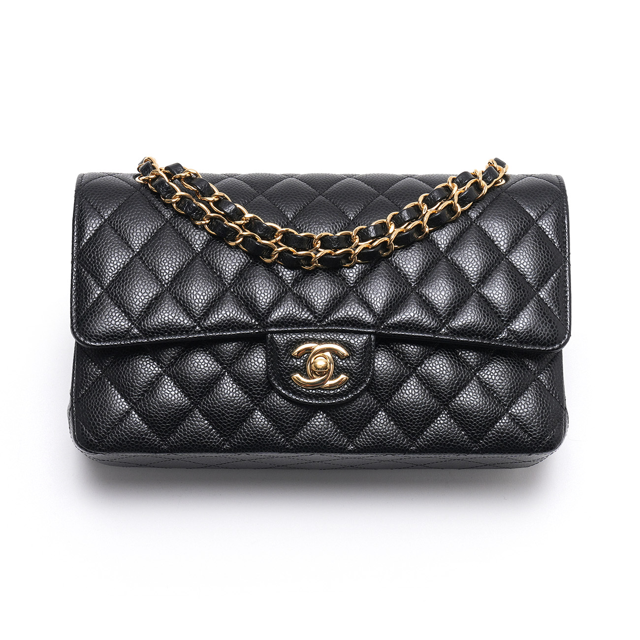 CHANEL(USED)샤넬 A01112 캐비어 클래식 미듐 플랩백