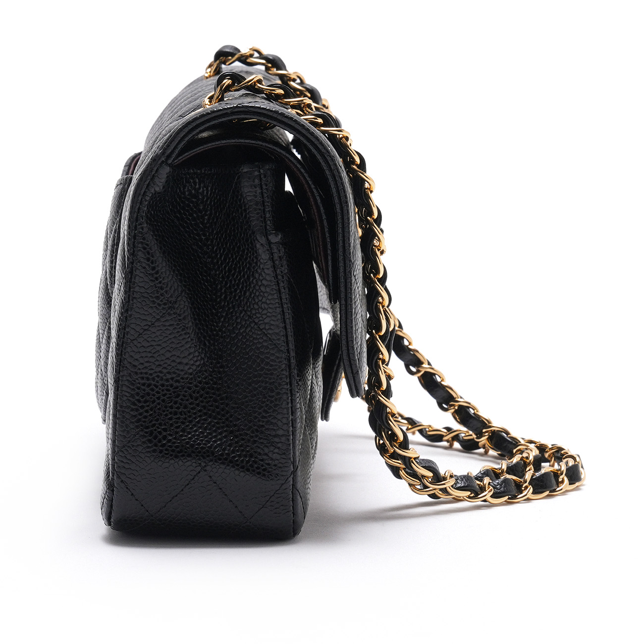 CHANEL(USED)샤넬 A01112 캐비어 클래식 미듐 플랩백
