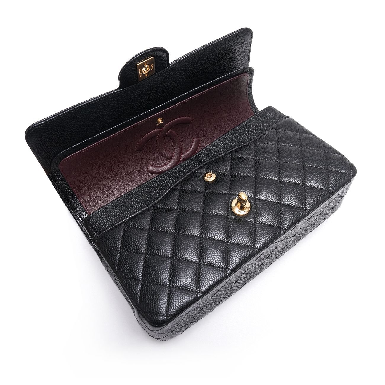 CHANEL(USED)샤넬 A01112 캐비어 클래식 미듐 플랩백