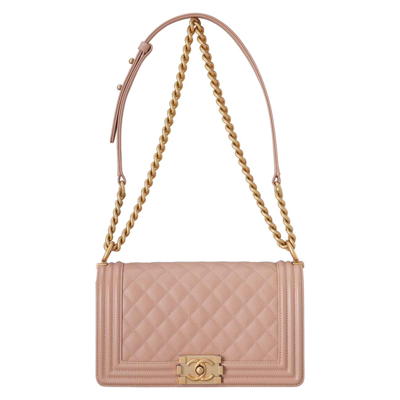 CHANEL(USED)샤넬 캐비어 보이샤넬 미듐 플랩백