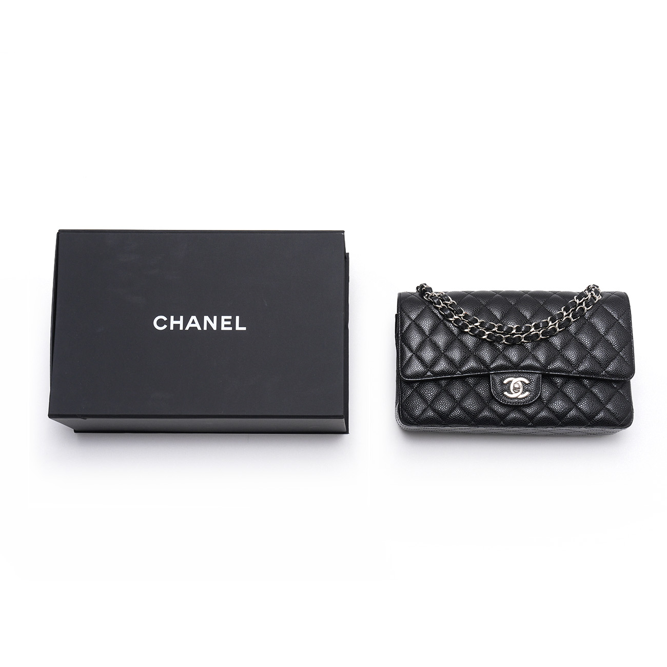 CHANEL(USED)샤넬 캐비어 클래식 미듐 플랩백