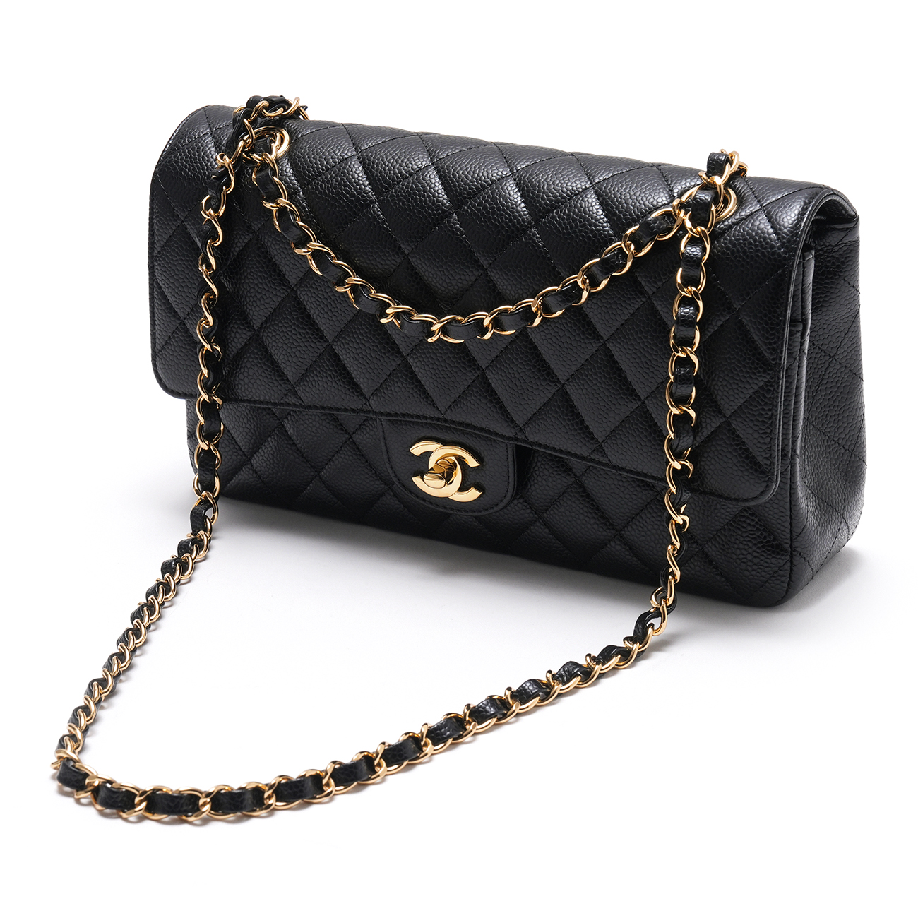CHANEL(USED)샤넬 캐비어 클래식 미듐 플랩백