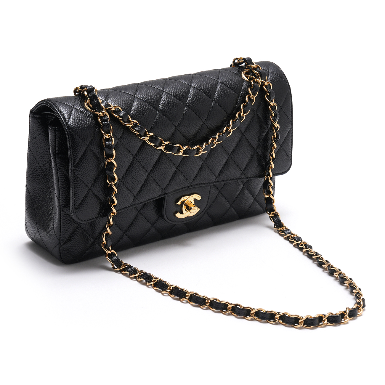 CHANEL(USED)샤넬 캐비어 클래식 미듐 플랩백
