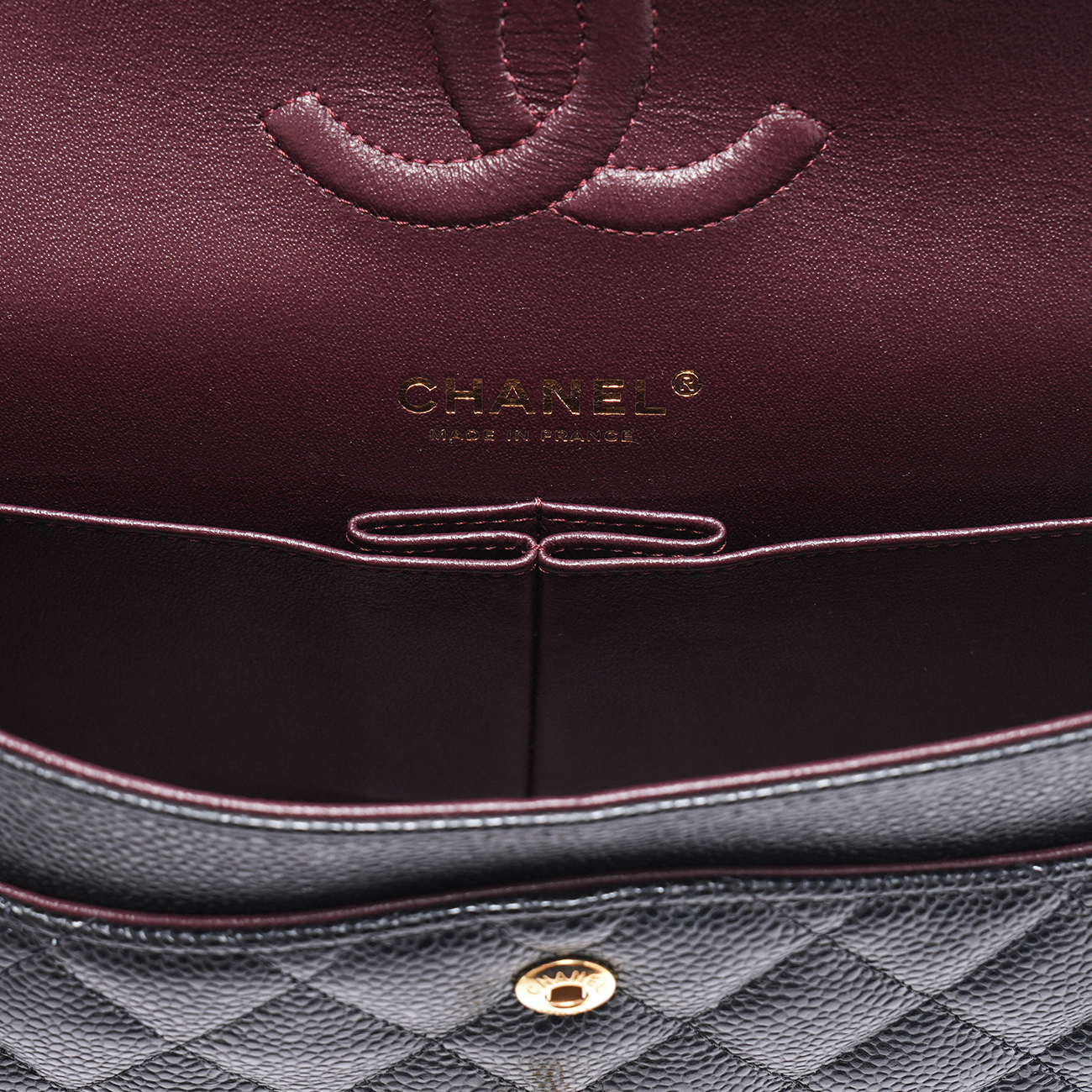 CHANEL(USED)샤넬 캐비어 클래식 미듐 플랩백