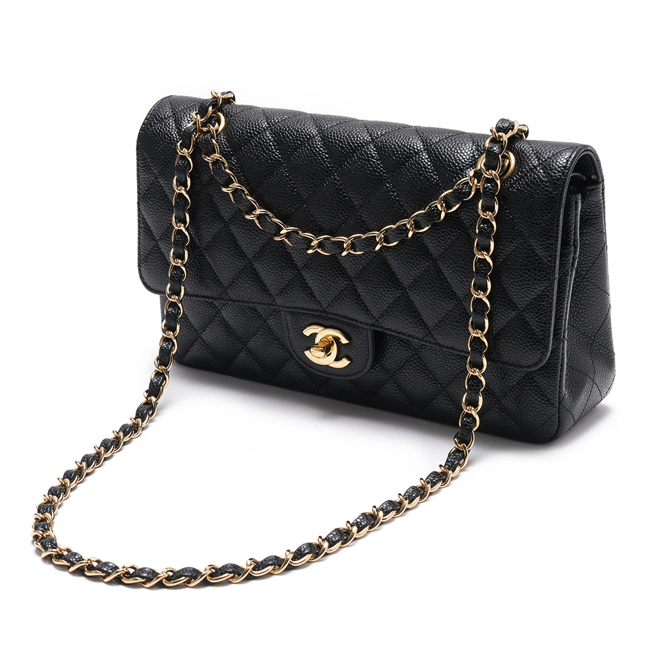 CHANEL(USED)샤넬 캐비어 클래식 미듐 플랩백