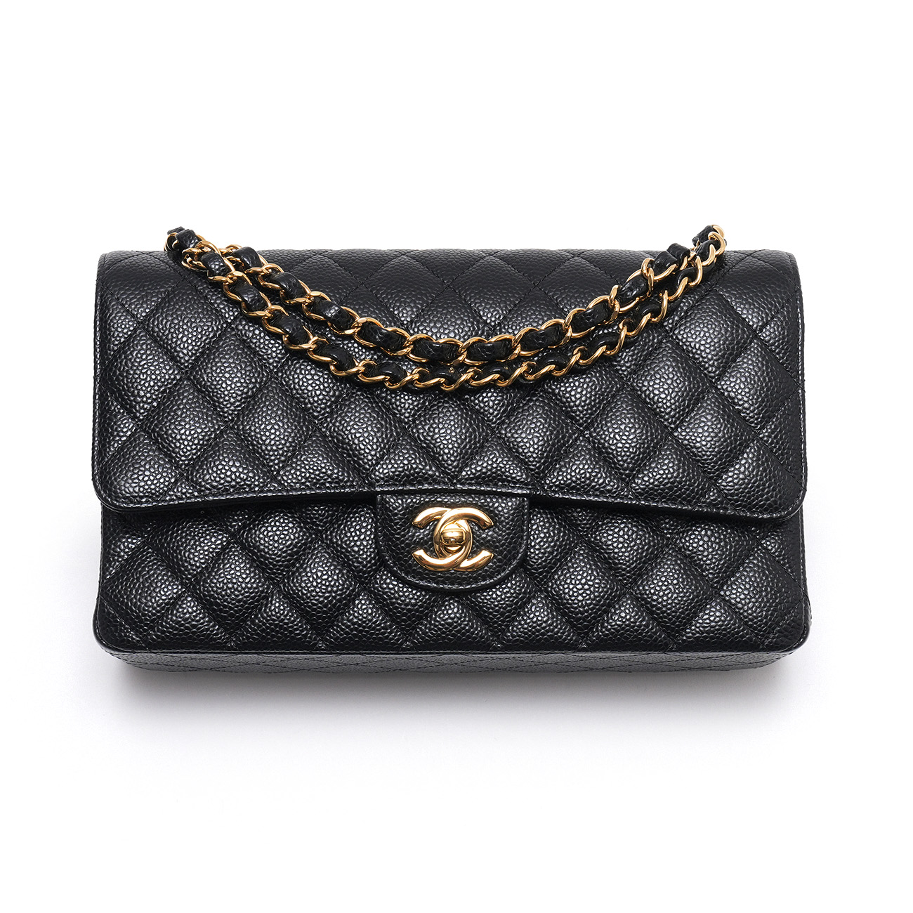 CHANEL(USED)샤넬 캐비어 클래식 미듐 플랩백
