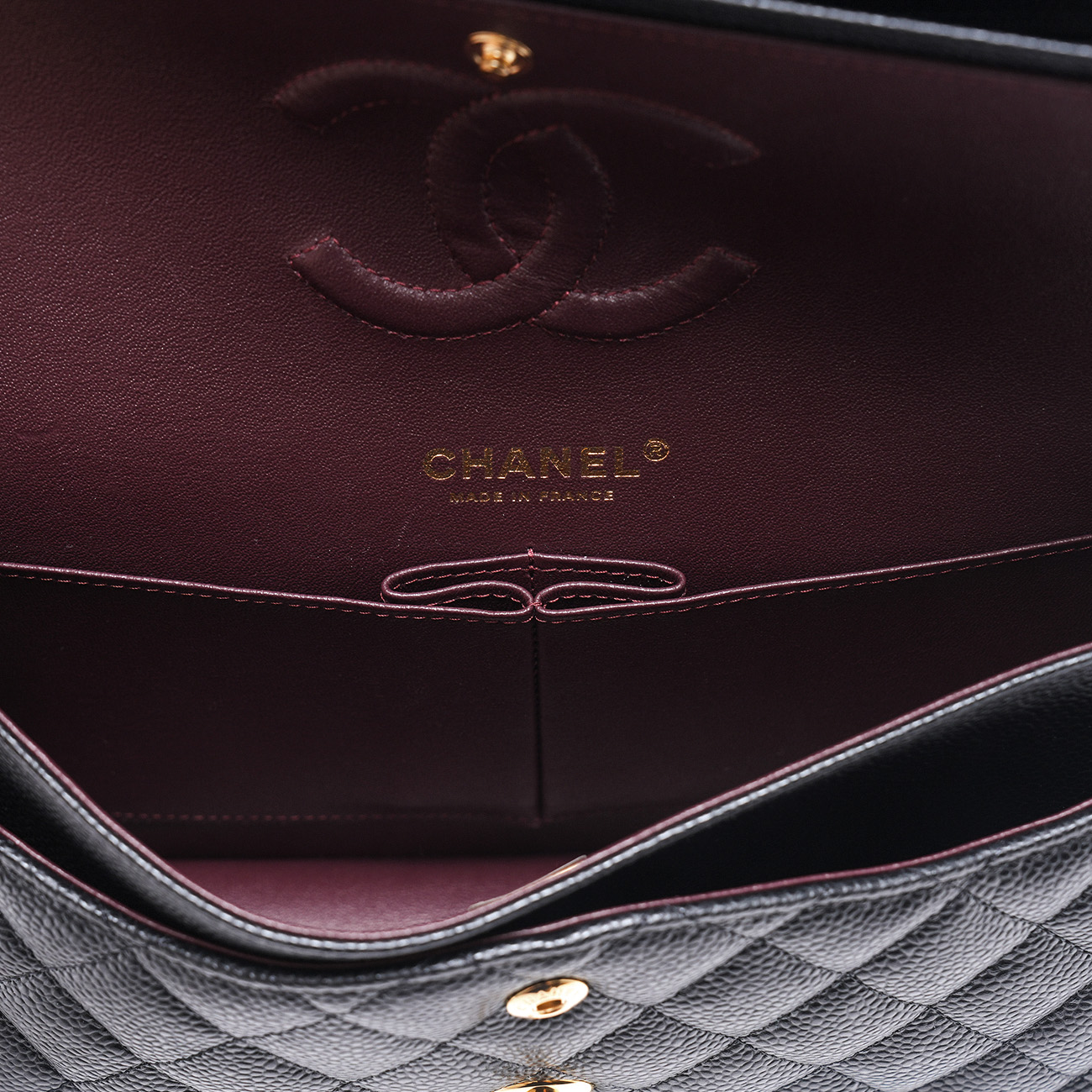 CHANEL(USED)샤넬 캐비어 클래식 미듐 플랩백