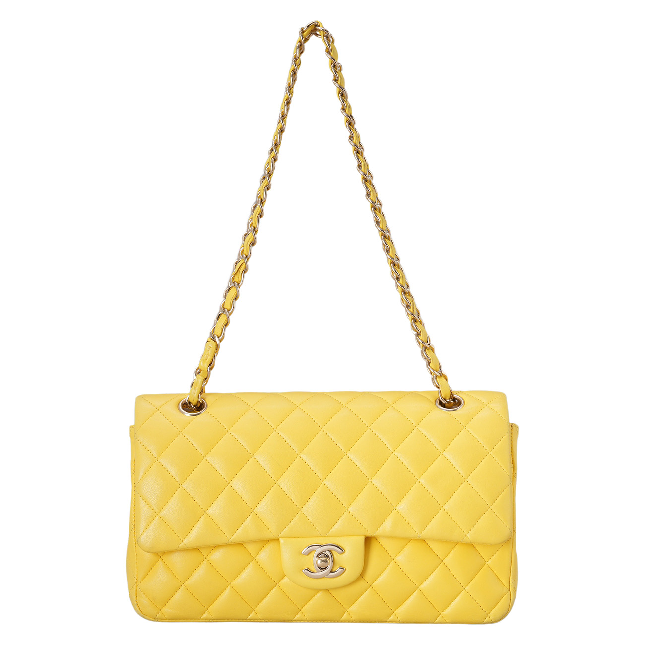 CHANEL(USED)샤넬 램스킨 클래식 미듐 플랩백