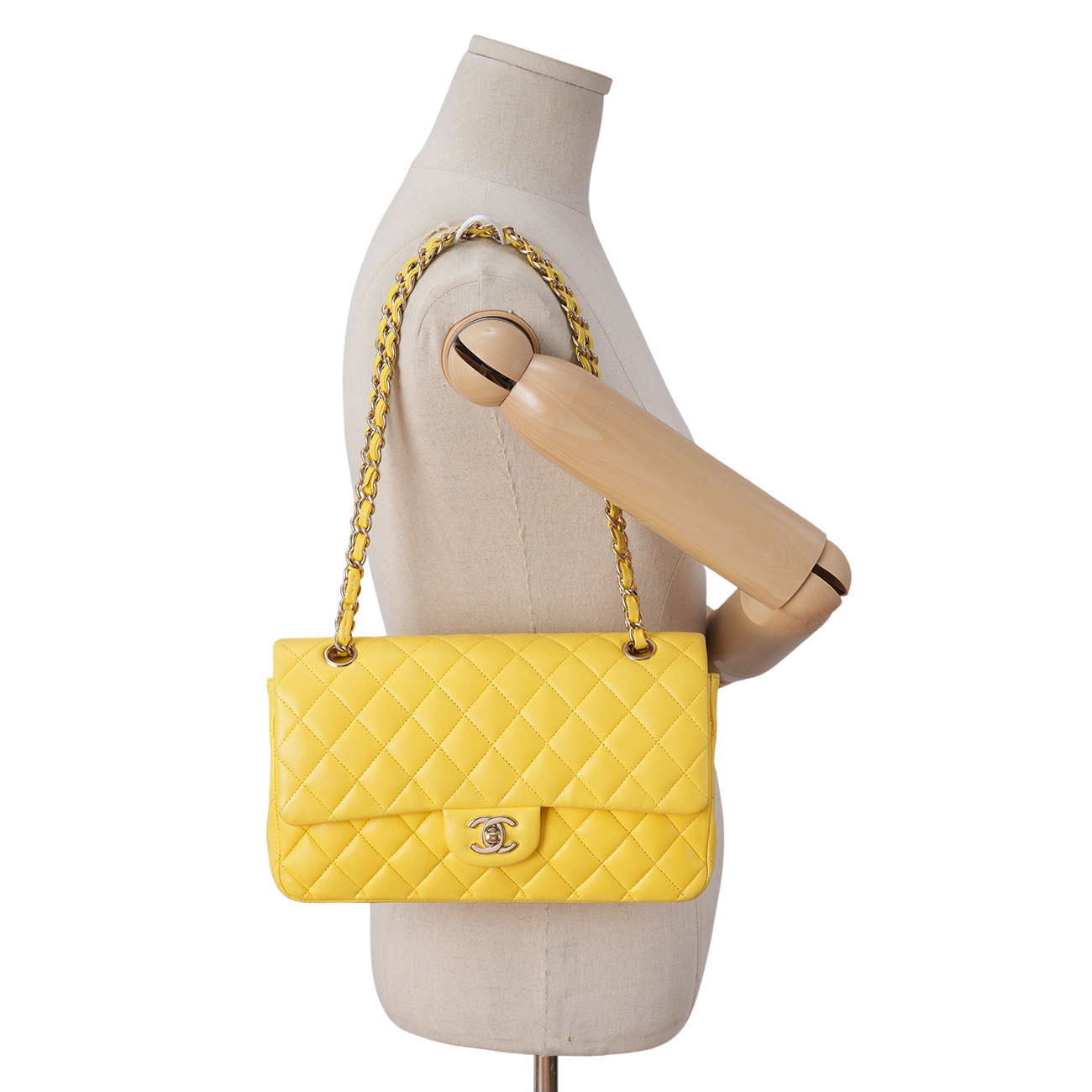 CHANEL(USED)샤넬 램스킨 클래식 미듐 플랩백