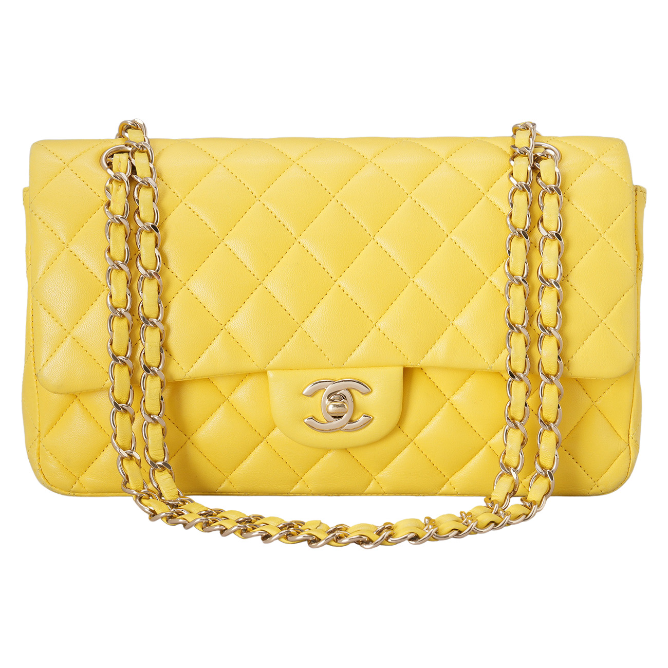 CHANEL(USED)샤넬 램스킨 클래식 미듐 플랩백