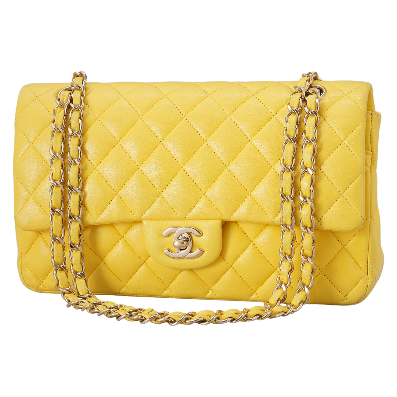 CHANEL(USED)샤넬 램스킨 클래식 미듐 플랩백