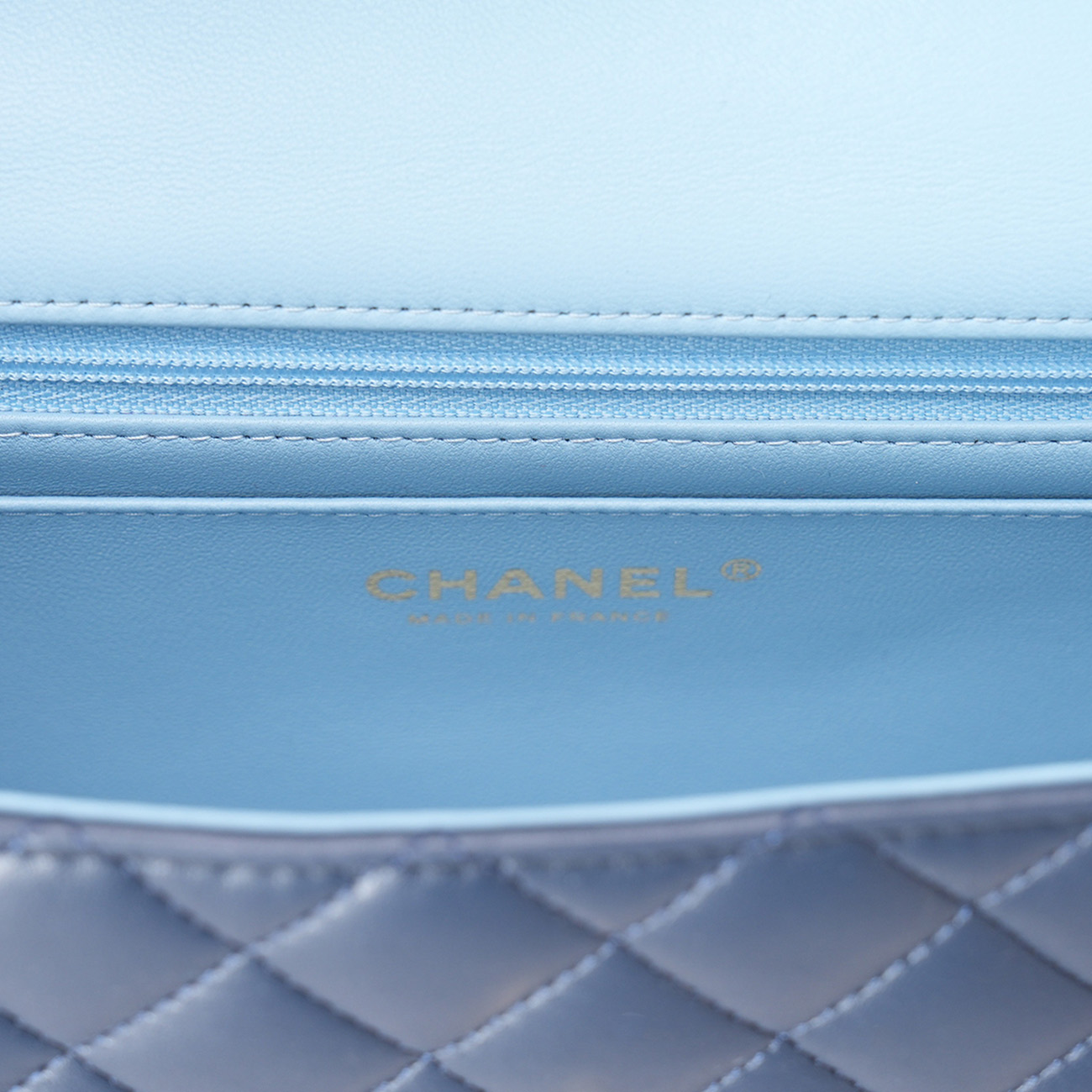 CHANEL(USED)샤넬 램스킨 클래식 뉴미니 탑핸들