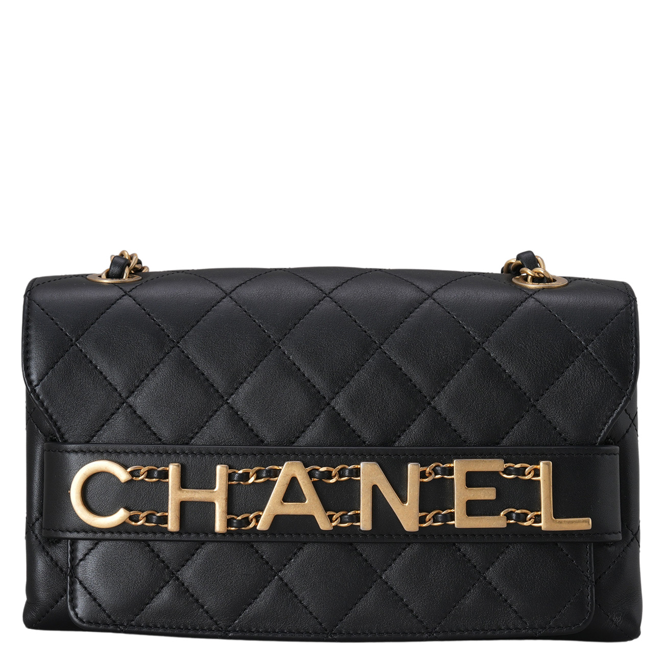 CHANEL(USED)샤넬 AS1491 시즌 레터링 체인 플랩백