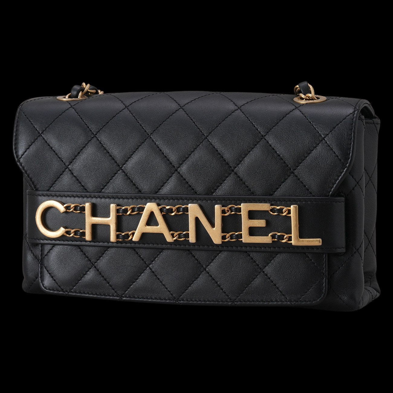 CHANEL(USED)샤넬 AS1491 시즌 레터링 체인 플랩백