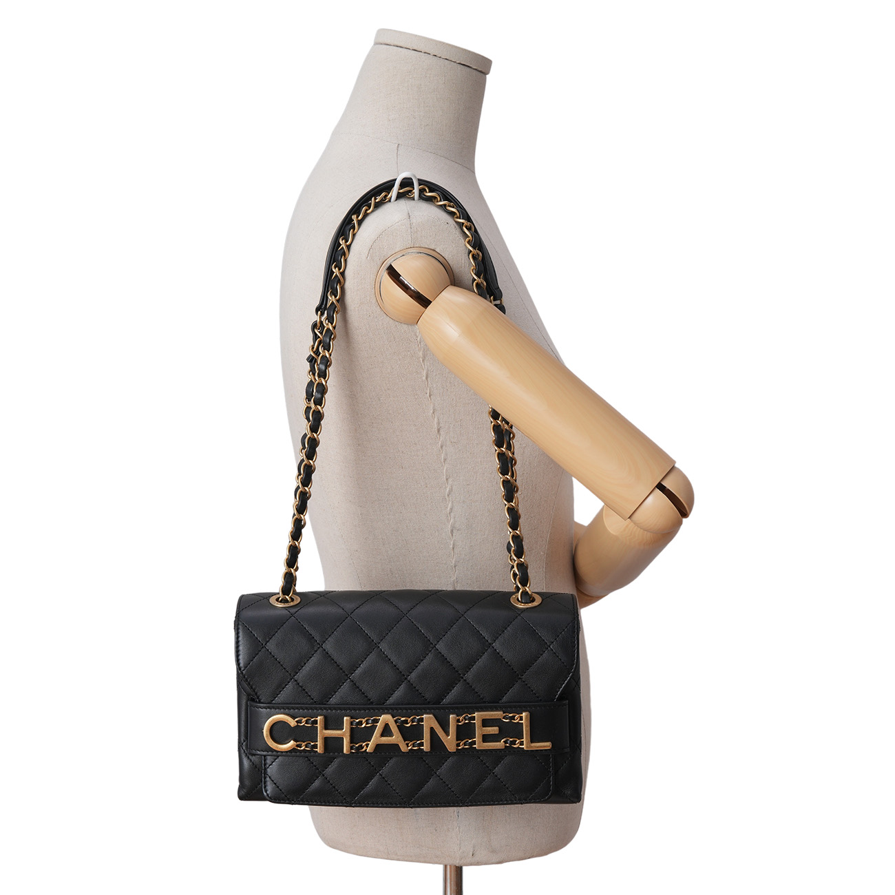 CHANEL(USED)샤넬 AS1491 시즌 레터링 체인 플랩백